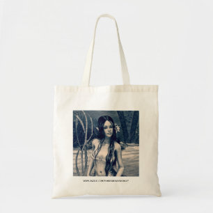 Bolsa Tote Arte de Fantasia de Sereia Vintage Foto Antiga