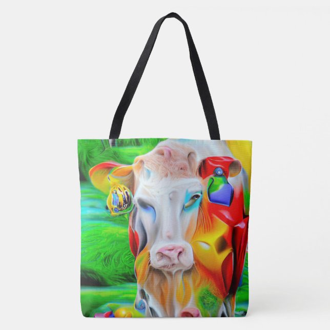 Bolsa Tote Arte de Fazenda Surreal (Frente)