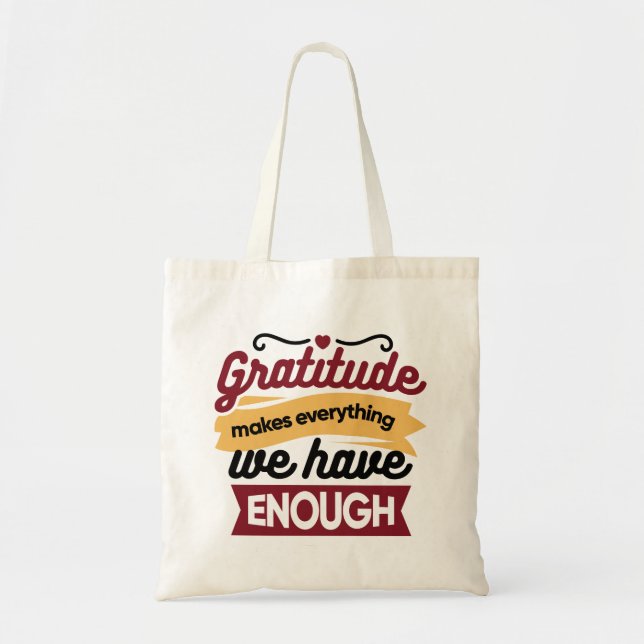Bolsa Tote Arte de Fé e Gratidão – Cristão Edificante  (Frente)