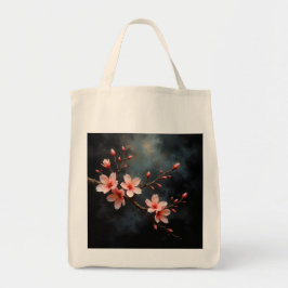 Bolsa Tote Arte de Flor de Pêssego Vietnamita