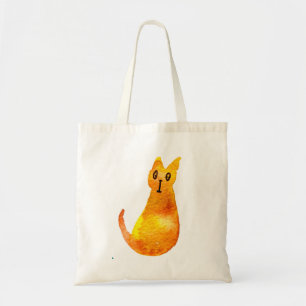 Bolsa Tote Arte de ilustração de aquarela gengibre