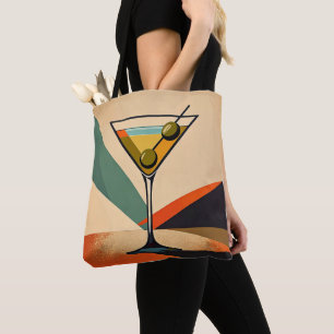 Bolsa Tote Arte de Martini com Bloco de Cores Modernista de M