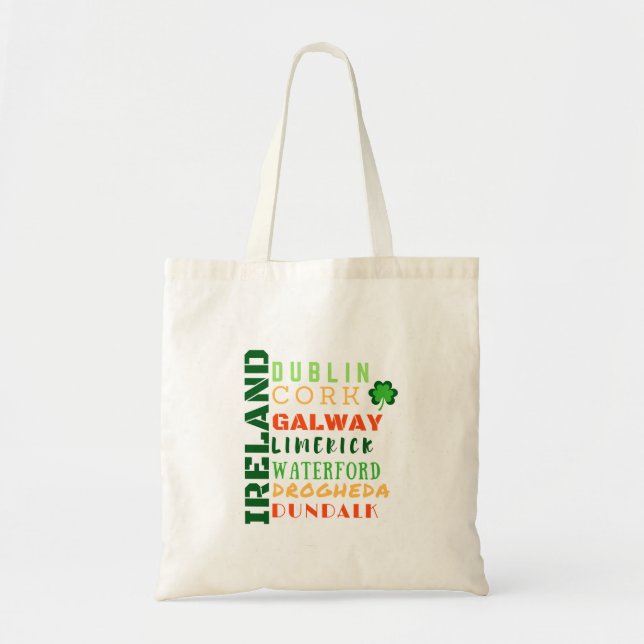 BOLSA TOTE ARTE DE METRÔ DA IRLANDA (Frente)