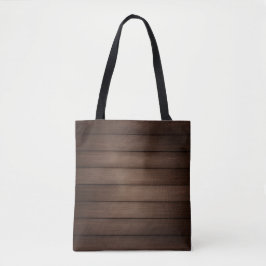 Bolsa Tote Arte de Moda Abstrata Marrom Listrada com Textura