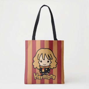 Bolsa Tote Arte de Personagem de Desenho da Hermione Granger