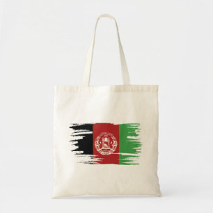 Bolsa Tote Arte de Pincel da Bandeira do Afeganistão