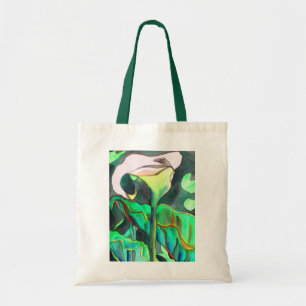 Bolsa Tote Arte de pintura em aquarela de lírio Arum flor