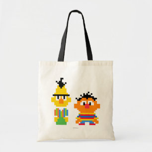 Bolsa Tote Arte de pixel de Bert e Ernie