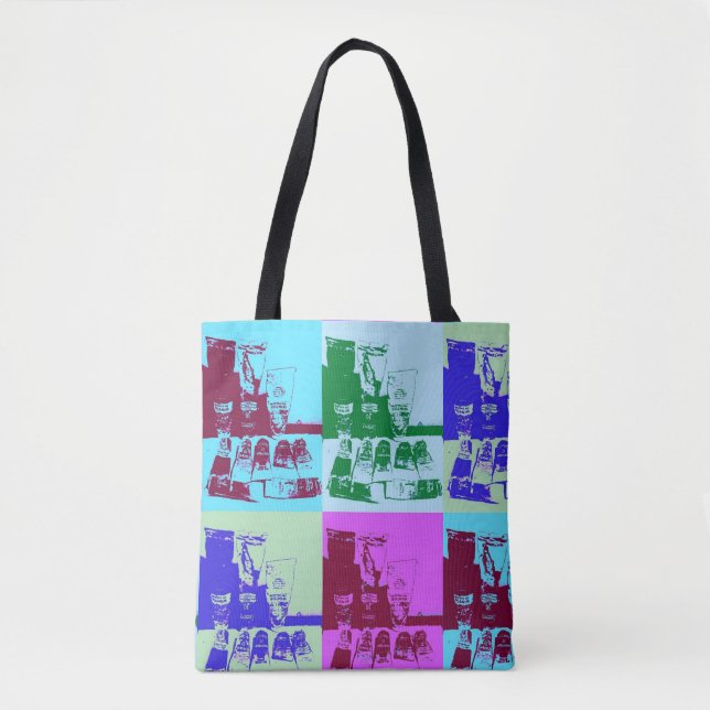 Bolsa Tote Arte de pop de palete (Frente)