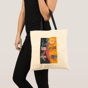 Bolsa Tote Arte de pôster de viagem de jogo de Las Vegas vint