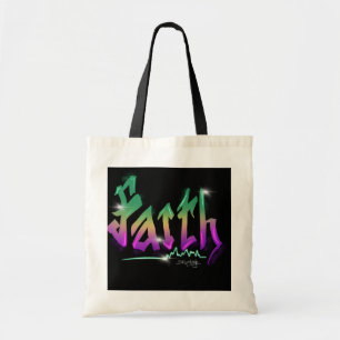 Bolsa Tote Arte de Rua Urbana Fé Neon