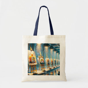 Bolsa Tote Arte de Sushi Fantasia Fofa