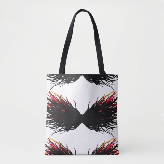 Bolsa Tote Arte de Tinta Alcoólica Abstrata dos 7 Pecados Cap (Frente)
