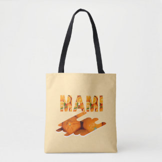 Bolsa Tote Arte de Tipografia Laranja MAMI