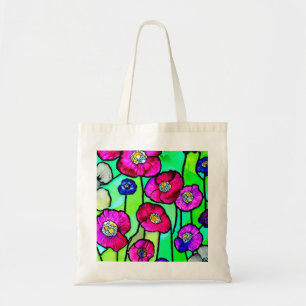 Bolsa Tote Arte de vidro anêmonas