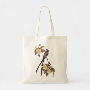 Bolsa Tote Arte De Vintagem De Ave-De-Pássaro-Flycatcher De F