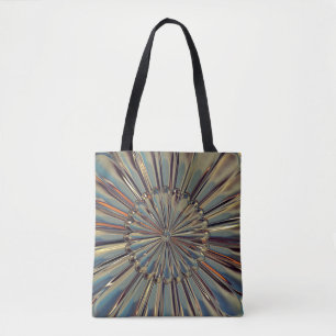 Bolsa Tote Arte deco bronze metal oligo medalhão