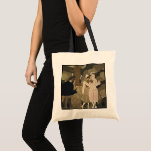 Bolsa Tote Arte Deco Vintage, Surpresa por George Barbier
