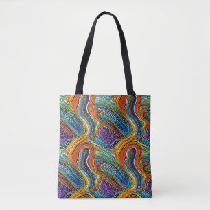 Bolsa Tote Arte do arco-íris