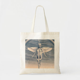 Bolsa Tote Arte do Arco-íris do Anjo Guardião Vintage