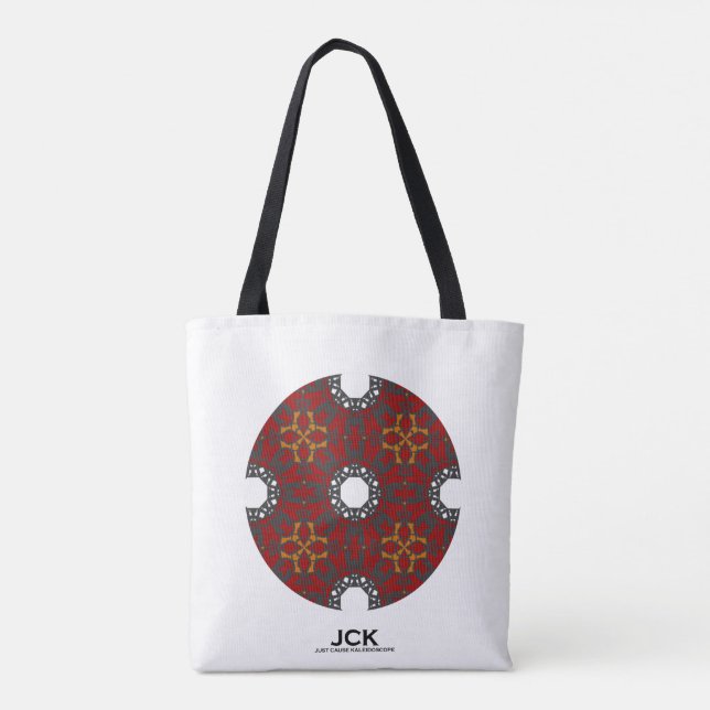 Bolsa Tote Arte do caleidoscópio do volume quatro (Verso)