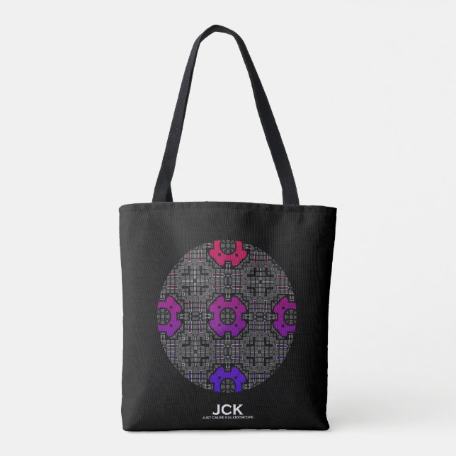 Bolsa Tote Arte do caleidoscópio do volume treze (Verso)
