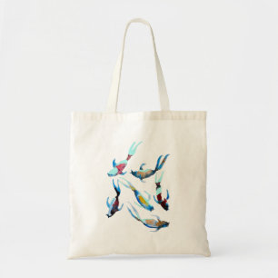 Bolsa Tote Arte do peixe-aquarela Koi