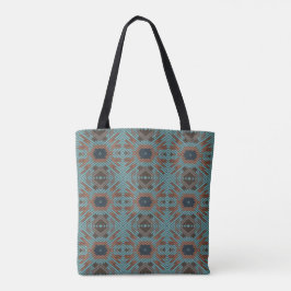 Bolsa Tote Arte e Cores com Padrão Tribal do Sudoeste America