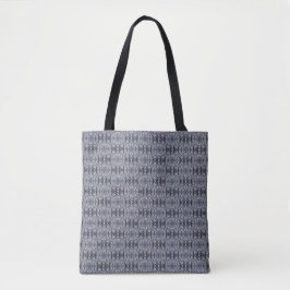 Bolsa Tote Arte em Aquarela Abstrata Azul Escuro
