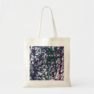 Bolsa Tote Arte em Mármore Roxo, Verde, Rosa