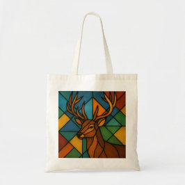 Bolsa Tote Arte em Vidro Manchado Estilo Tiffany de Cervo Ant