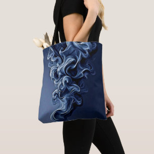 Bolsa Tote Arte Emocional Azul Fumada