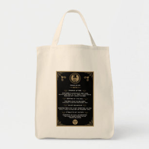 Bolsa Tote Arte engraçada das regras do tênis vitoriano