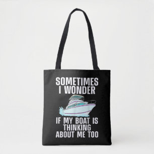 Bolsa Tote Arte Engraçada De Barcos Para Homens Barcos