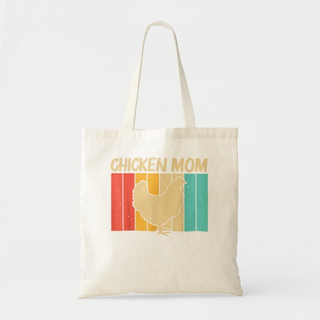 Bolsa Tote Arte Engraçada De Frango Para Mamãe Mulheres De Ga (Frente)