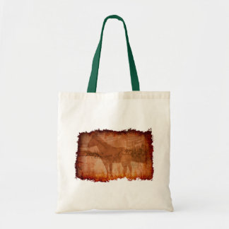 Bolsa Tote Arte equina e Citação "Sonho com Cavalos"