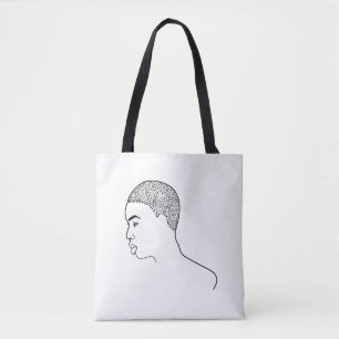 Bolsa Tote Arte feminina negra