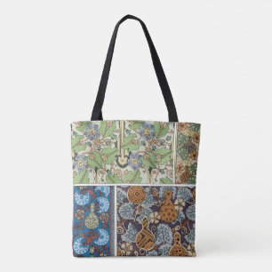 Bolsa Tote Arte Floral Antigo Moderno Legumes, Cabaças