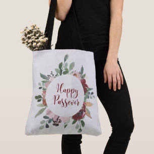 Bolsa Tote Arte Floral de Passagem Feliz