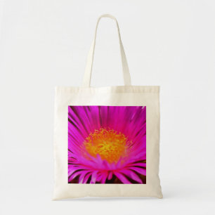 Bolsa Tote Arte Floral Magenta Rosa-Aster-Flor-Rosa