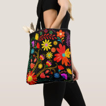 Arte Folclórica Vibrante Floral – Flor Boho Colori