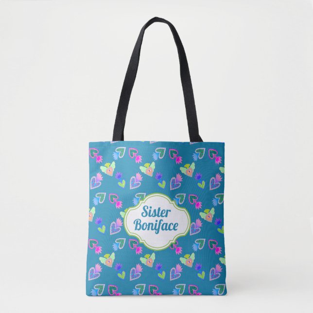 Bolsa Tote Arte Folk Sagrada Personalizada (Frente)
