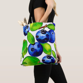 Bolsa Tote Arte fresca de mirtilo