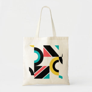 Bolsa Tote Arte geométrica moderna, colorida, urbana, moderna