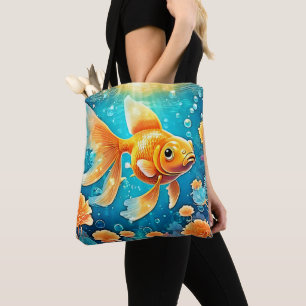 Bolsa Tote Arte Goldfish Submarino