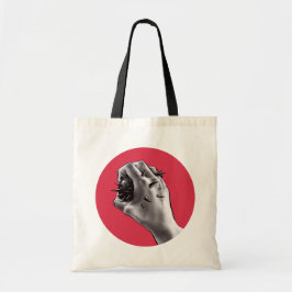 Bolsa Tote Arte gótico do horror - mão stabbed