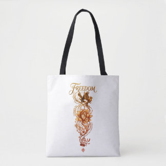 Bolsa Tote Arte Gráfica de Linha Vertical Serenidade Espiritu