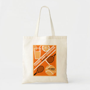 Bolsa Tote Arte Gráfica do Jogador de Tênis