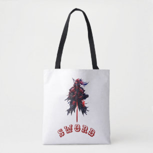 Bolsa Tote Arte Gráfica Épica do Samurai Guerreiro