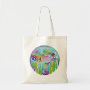Bolsa Tote Arte havaiana do Batik dos peixes do Wrasse de